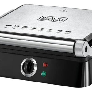 GRILL ELÉTRICO, ABERTURA 180°, CONTROLE DE TEMPERATURA, LUZ INDICATIVA DE FUNCIONAMENTO, CHAPAS ANTIADERENTES, PRENSA ARTICULADA, 220V