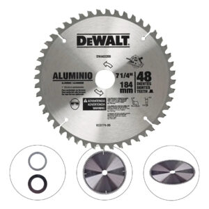 LÂMINA SERRA CIRCULAR - ALUMÍNIO - 7 1/4" - 48D FURO DE 1" - REDUTOR 5/8"