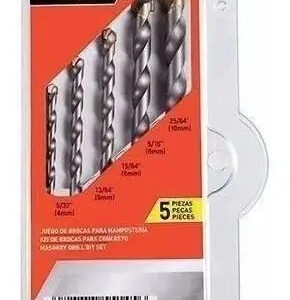 JG. 5 BROCAS DE WÍDEA (4MM, 5MM, 6MM, 8MM, 10MM) CLIP STRIP