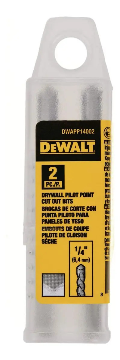FRESA RECORTADORA C/ PONTA PILOTO - DRYWALL - 1/4" X 73MM (DCE555B) - CX C/ 2