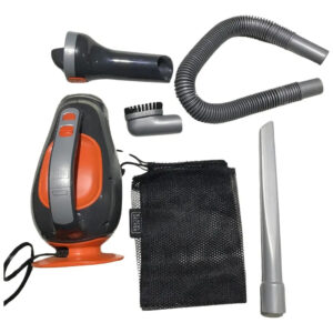 ASPIRADOR DE AUTOMÓVEIS 12V 610ML  - AÇÃO CICLÔNICA COM 3 ACESSÓRIOS E BOLSA