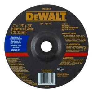DISCO DE DESBASTE - INOX  7" X 6,3MM X 7/8"