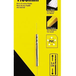 BROCA AR HELICOIDAL DIN 338 P/ METAL STANLEY 34MM X 01.00MM - AUTOSSERVIÇO