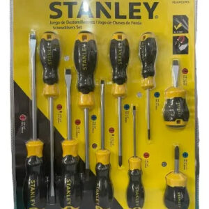 JOGO DE CHAVES DE FENDA 10PCS - CUSHIONGRIP™ STANLEY -  NOVO
