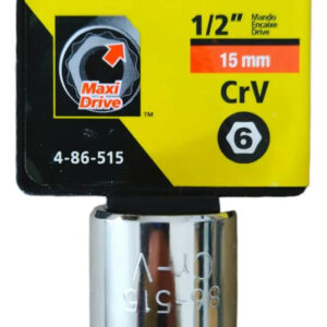 1/2"-15MM SOQUETE SEXTAVADO