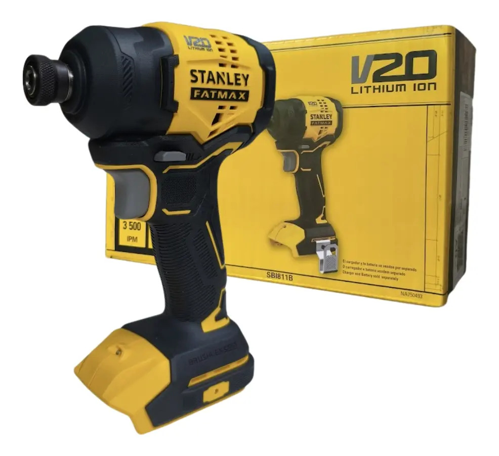 PARAFUSADEIRA DE IMPACTO 1/4" (6,34MM) 20V MAX* LI-ION BRUSHLESS SEM BATERIA E CARREGADOR