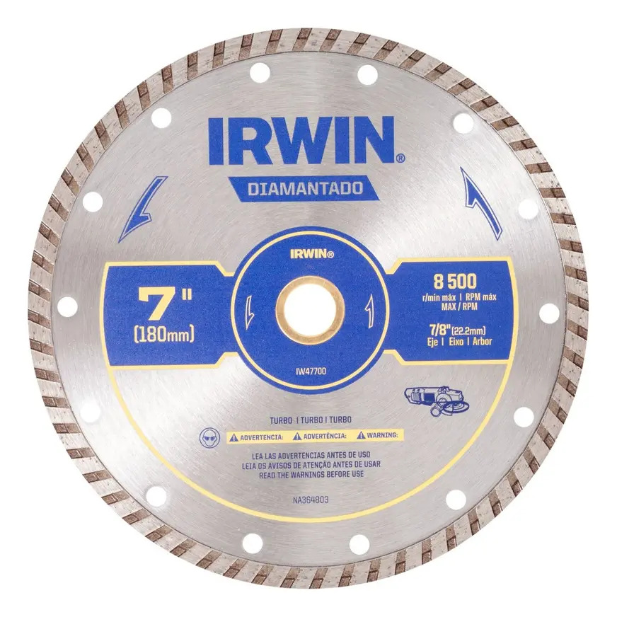 DISCO DIAMANTADO TURBO 7" X 7/8"