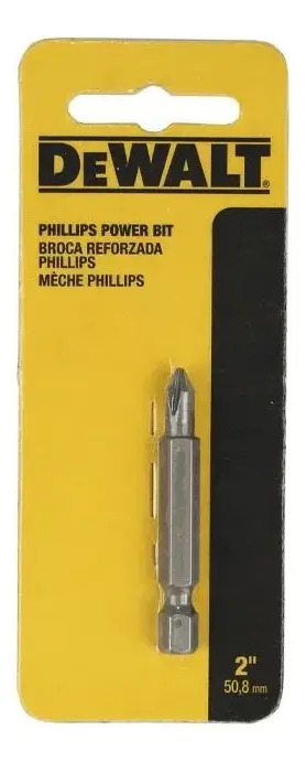 PONTA 2" PHILLIPS # 1 - CARTELA COM 1 UNIDADE