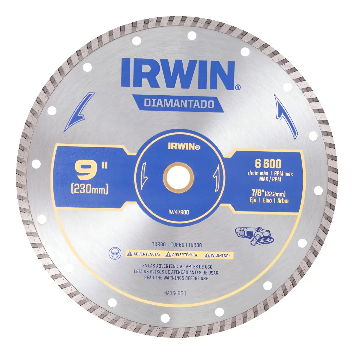 DISCO DIAMANTADO TURBO 9" X 7/8"