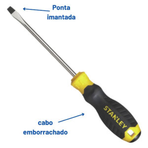 5/16X10"CHAVE EMBORRACHADA CUSHIONGRIP™ FENDA PLANA