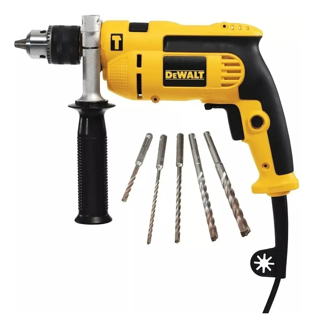 FURADEIRA DE IMPACTO 1/2" (13MM) 750W, VVR, COM KIT 5 BROCAS, 220V (NACIONAL)