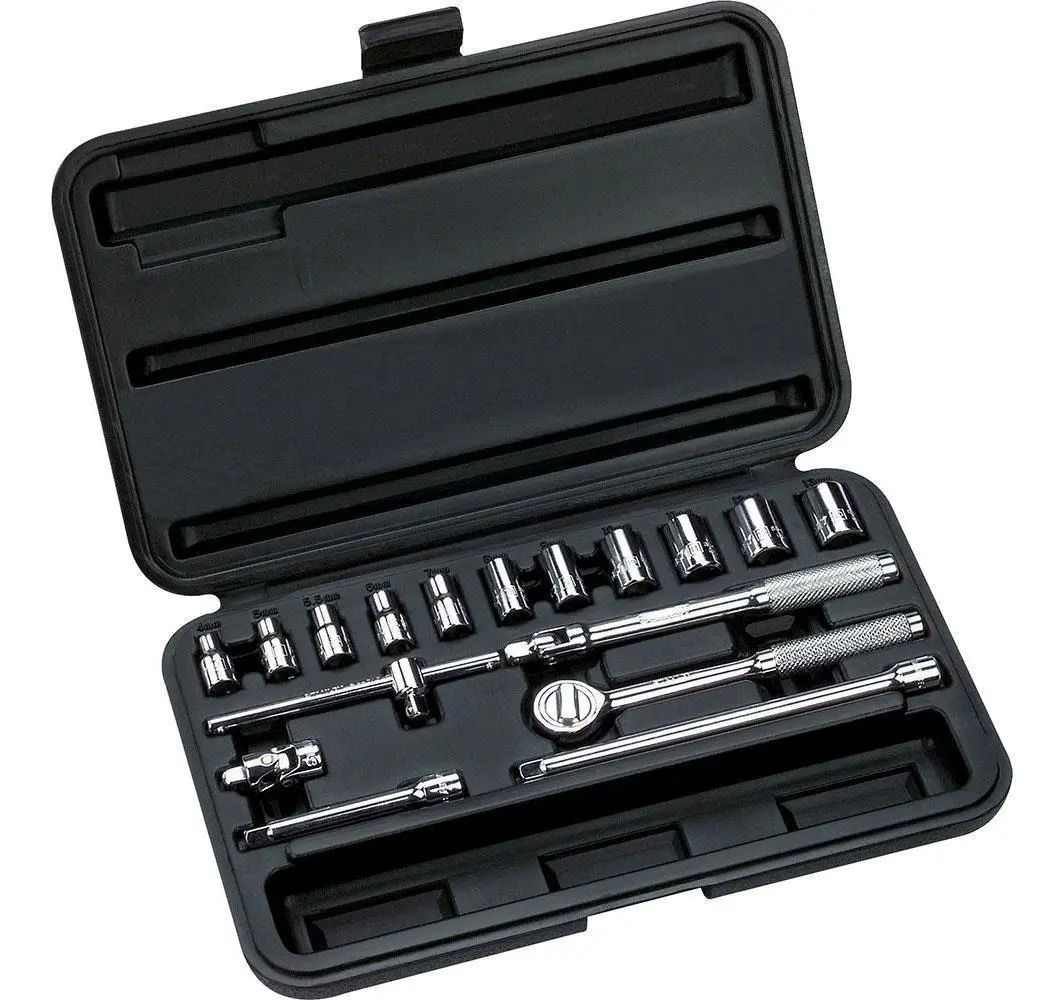 JOGO DE SOQUETE 1/4" 17PCS 4-13MM