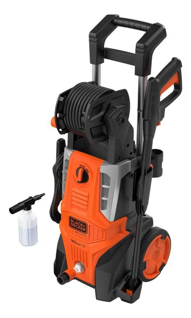 LAVADORA DE ALTA PRESSÃO 2400 PSI, MOTOR INDUÇÃO/BRUSHLESS, AUTOSSUCÇÃO, BOMBA ALUMÍNIO, CARRETEL, 2100W, 127V