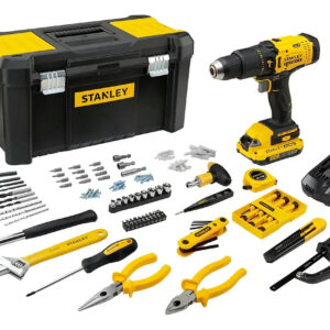 KIT PARAF/FURAD IMPACTO 1/2" (13MM) 20V MAX* LI-ION 1 BAT  2,0AH (SB202) CARREG BIVOLT (SC200) 119 ACESS. E CAIXA PLÁSTICA V20