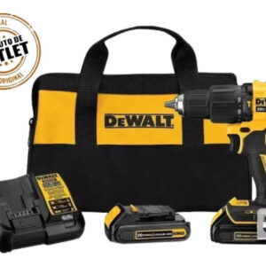 PARAF/FURAD 1/2" (13MM) 20V MAX* LI-ION BRUSHLESS, ATOMIC 2 BAT 2AH, (DCB203) CARREG. BIVOLT (DCB107) E BOLSA