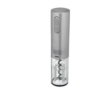 GOURMAND GRIS - ABRIDOR DE VINHO, BATERIA DE LITHIUM RECARREGÁVEL VIA USB, ABRIDOR DE LACRE, BIVOLT