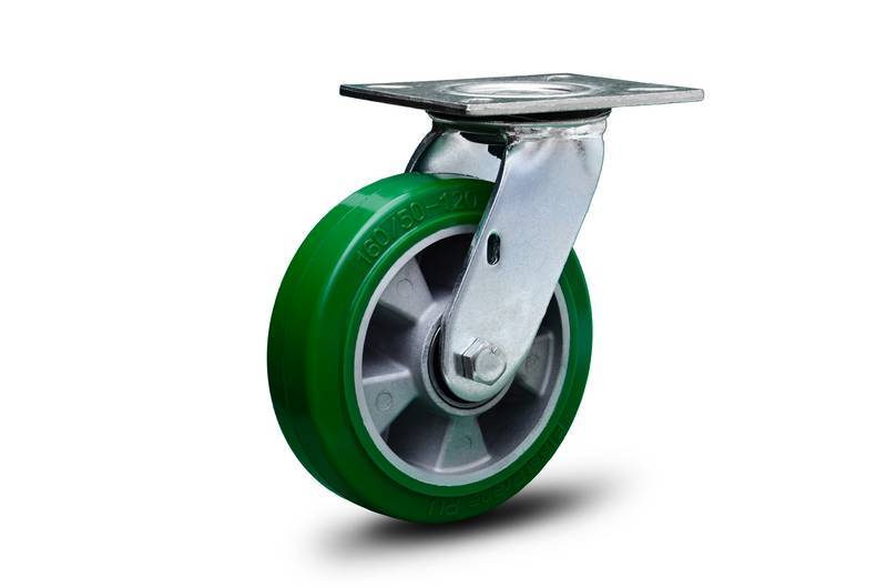 GCS.52.APV.E (4397) ROD.GIR.125MM C/PL e R.pu Elast.alum Nio Esf..verde (4397)