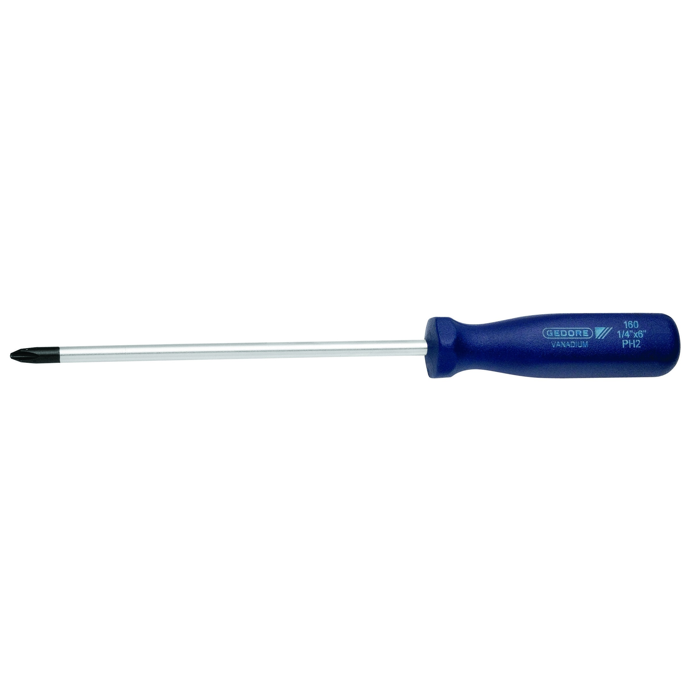 160- 1/4" X 6" PH2 Chave Fenda Cruzada