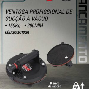VENTOSA PROFISSIONAL SUCCAO A VACUO - 200MM