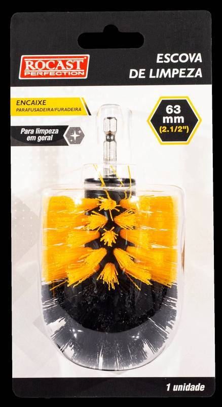 Escova de Limpeza Encaixe Parafusadeira/Furadeira 63 MM - 2.1/2"