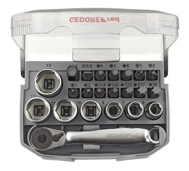 R49005023 Jg soquetes 1/4 sext. bit.6-13mm 23pcs