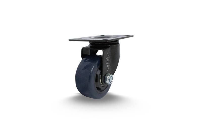 GLPC.312.BPB.E (8758) ROD.GIR.75MM Carbon PL 80X105 Roda BP C/ Rol.esf.blue (8758)