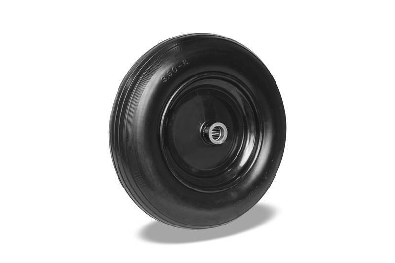 R.2.50-4.PM.R (4822) Roda PU Macico 250-4 com Bucha e Rolete 7/8 (4822)