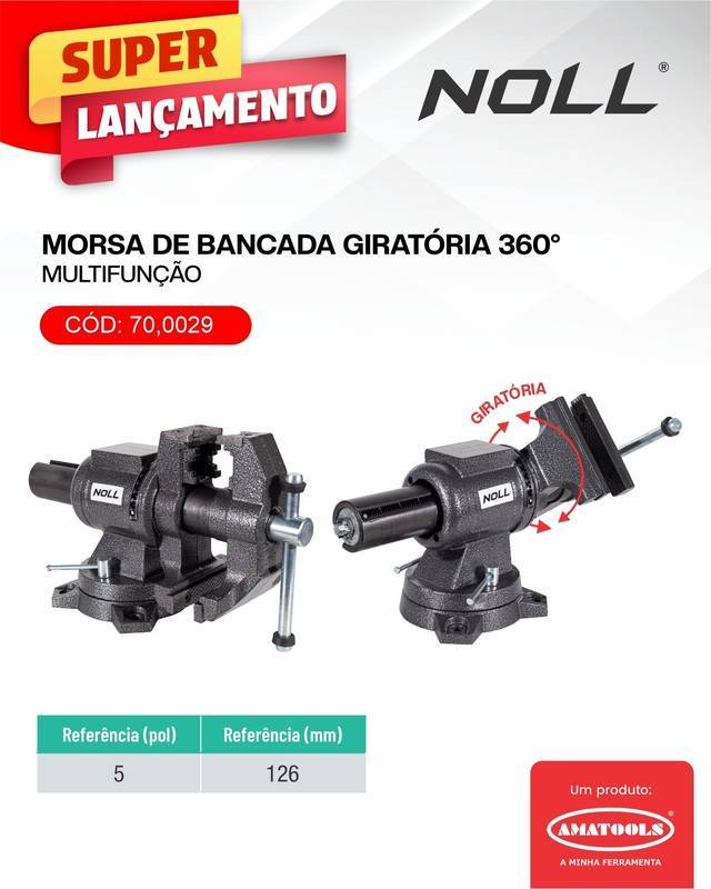 MORSA BANCADA GIRATÓRIA 360º 5"