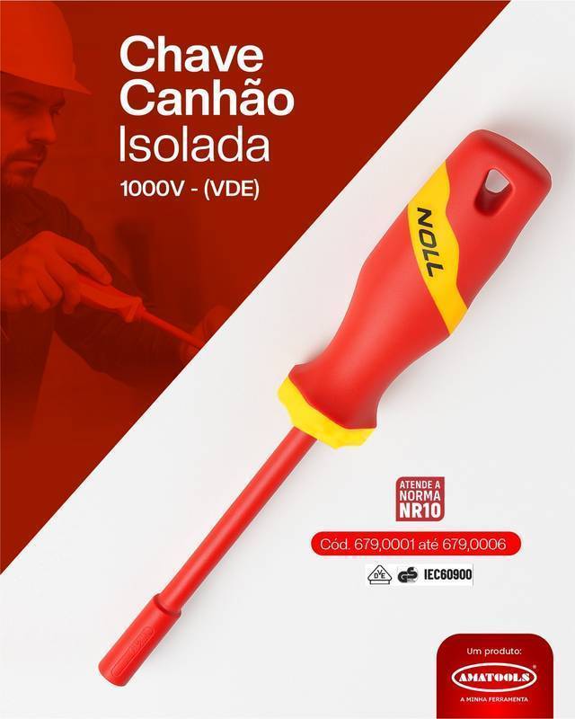 Chave Canhão Isolada Vde 10 MM