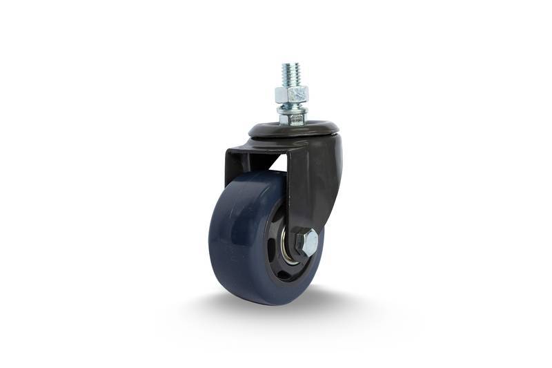 GLEC.312.BPB.E (8761) ROD.GIR.75MM Carbon Espiga 1/2 Roda BP C/ Rol.esf.blue (8761