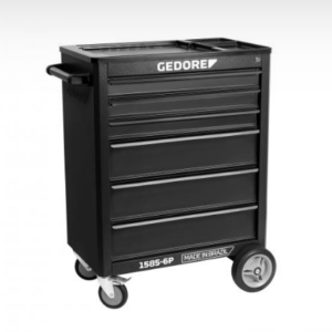 1585-6P Carro para Ferramentas com 6 Gavetas - Preto
