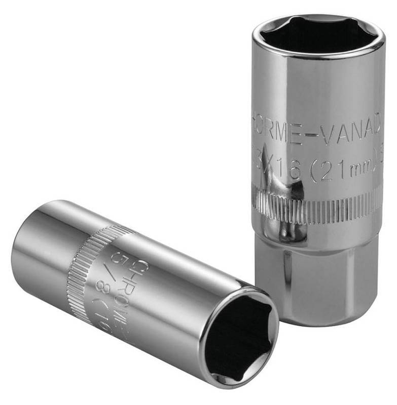 JG Soquete P/Vela 1/2" 16 e 21 MM 2 Peças