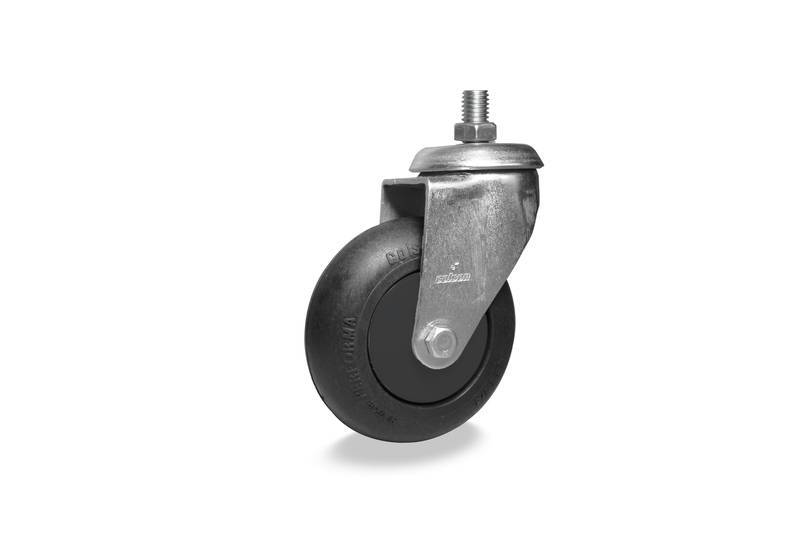GLE.412.PP.E (7144) ROD.GIR.100MM Instit.c/Esp.roda PP Preta-Esf. (7144)