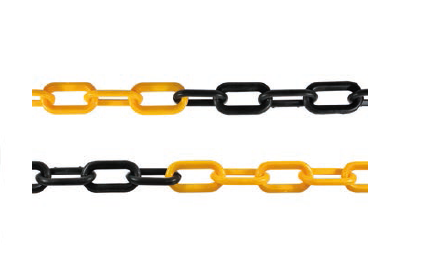 Corrente Plástica Amarelo e Preto G - 50M/EMB Pps 02