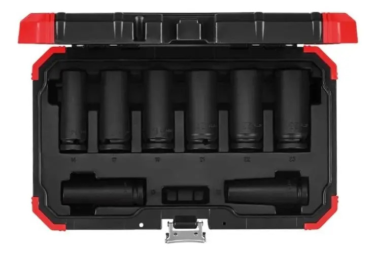 R63003108 Jg soq. de impacto 1/2 12-23mm 8pcs longos