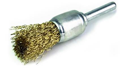 Escova de Aço Pincel C/Haste Latonada 1/2"