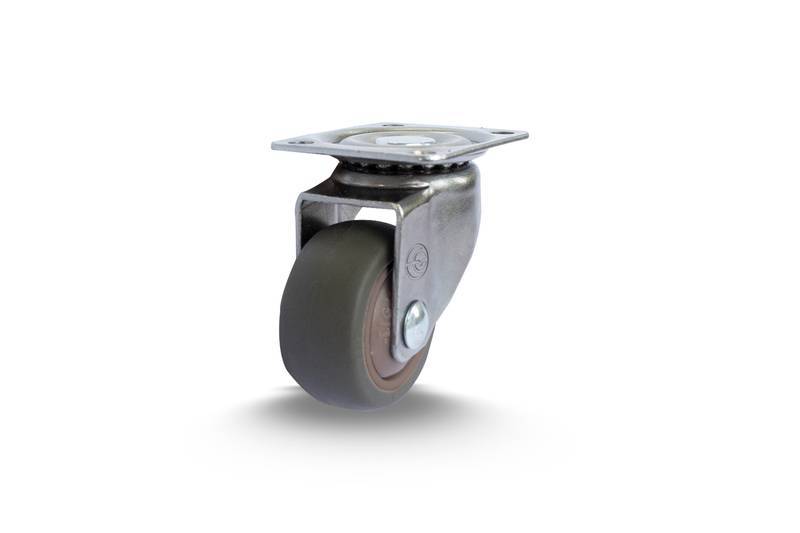 GLP.2.1/2.PER.E (8851) ROD.GIR.63MM Cromado Placa Roda Per.rol.esf.- Marrom (8851)