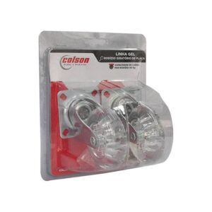 CONJ.GLP.210.GEL.FP (8437)  Conj.rod.gir.gel 50MM C/PL-Transparente (8437)