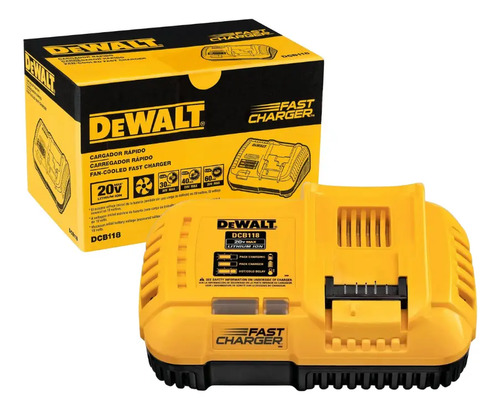 CARREGADOR RÁPIDO 20V-60V MAX* LI-ION, 127V 8A (IDEAL PARA FLEXVOLT)
