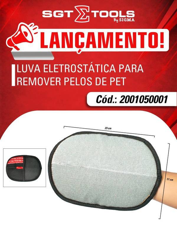 Luva Eletrostatica para Remover Pelos de PET