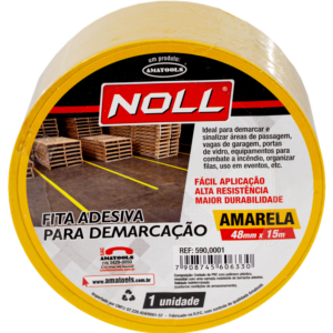 Fita Adesiva P/Demarcação Amarelo 48 MM X 15 M