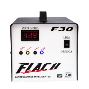 Carregador Inteligente 30A C/Aux. Bateria na Part. 30A - 12V