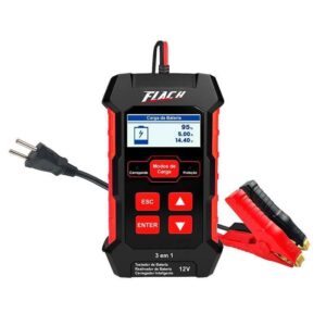Testador de Bateria com Carregador 5A - 12V - Digital