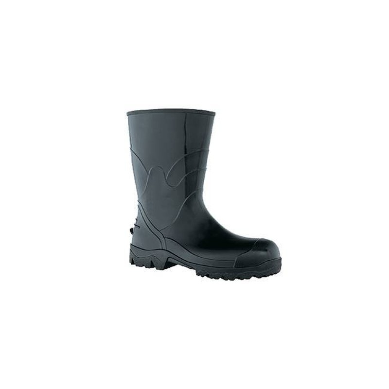 BOTA PVC PRETA CANO MÉDIO Nº 37 PPP 206