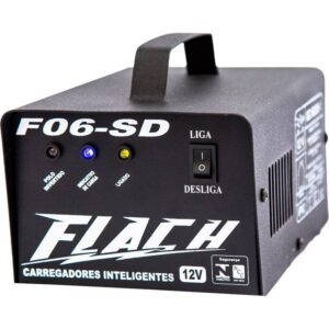 Carregador Inteligente 6A C/Aux. Bateria na Part. 06A - 12V - sem Display