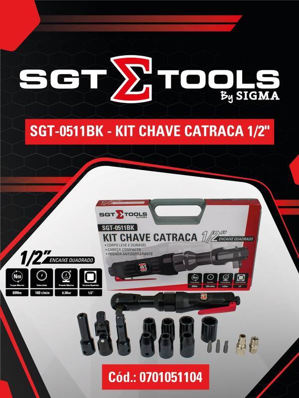 SGT-0511BK - KIT Chave Catraca