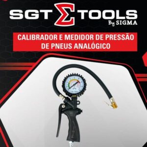 Calibrador e Medidor de Pressão de Pneus Analogico