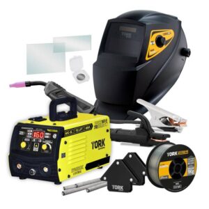 MIG SG + TIG Lift + Mma - Super Combo Touch 160 Trisolda - Inversor 3 em 1 - 160 Amperes + Mak Solar