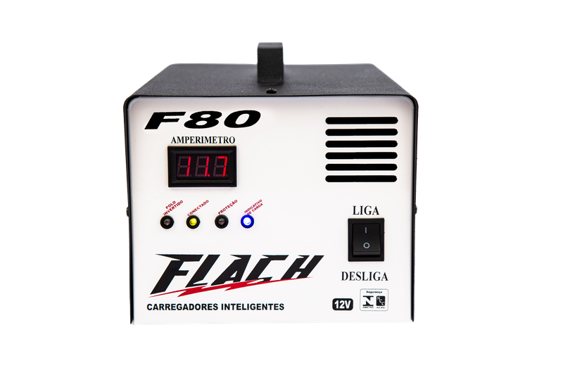 Carregador Inteligente 80A C/Aux. Bateria na Part. 80A - 12V