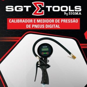 Calibrador e Medidor de Pressão de Pneus Digital